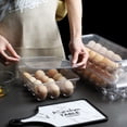 thumbnail image 4 of Soporte para huevos con tapa, este recipiente para huevos es un ahorro de espacio imprescindible para su refrigerador: transparente, apilable, sin BPA Adepaton 2035474-2, 4 of 9