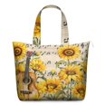 thumbnail image 1 of Sac de Tournesol Rustique Boho Floral Weekender, Léger, Inspiré de l'Automne, 1 of 5