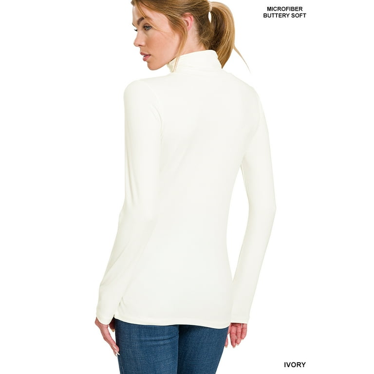 Women's mock deals turtleneck walmart