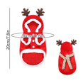 thumbnail image 4 of Christmas Pet Costume for Small Medium Dogs and Cats, Holiday Hoodie Outfit with 3D Print, Adjustable Drawstring, Stretch Fabric Party Dress Up, Multiple Sizes, Easy On and Off, 4 of 7