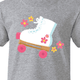 thumbnail image 4 of Inktastic Roller Skate Flowers Youth T-Shirt, 4 of 5