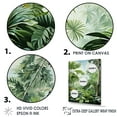 thumbnail image 3 of Designart "Tranquil Minimalist Jungle Palms" Palms & Palm Trees Floater Framed Canvas Wall Art, 3 of 5
