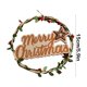 thumbnail image 3 of Letrero navideño con letras, decoración para árbol de Navidad, letrero colgante, Feliz Navidad, adecuado para decoración navideña, corona de madera, corona navideña, 3 of 6