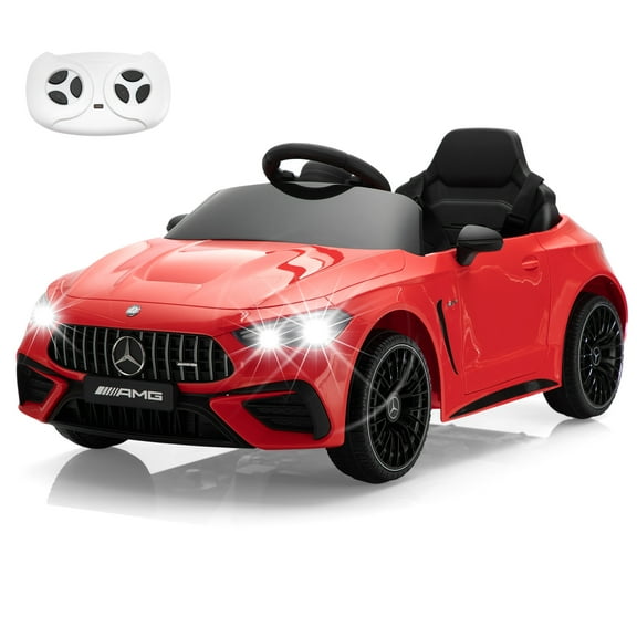 Jaxpety Licensed Mercedes-Benz AMG CLE53 Electric Ride on Toys with Parent Remote Control,Music and Lights,Electric Car for Kids,Red