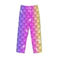 thumbnail image 6 of Uemuo Rainbow Scales2 Pattern Men's Wide Leg Palazzo Lounge Pants with Pockets Light Weight Loose Comfy Casual Pajama Pants-XX-Large, 6 of 9