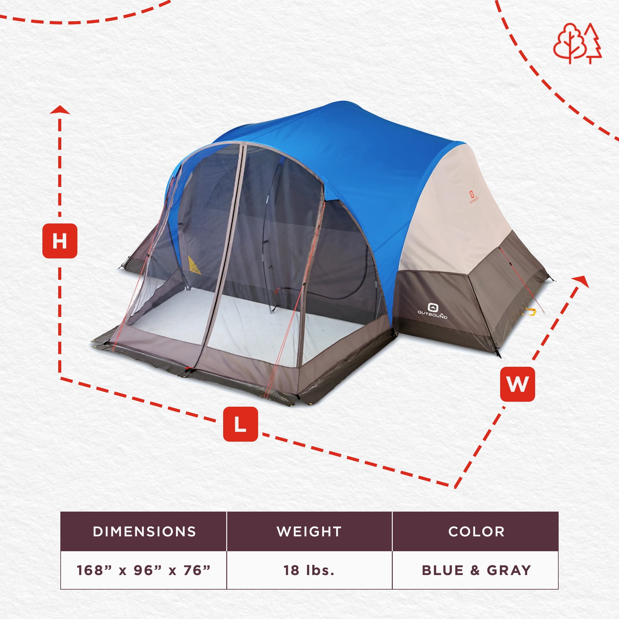Outbound 8 top person tent