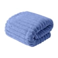 thumbnail image 3 of Bathroom Hand Towels 55x28 Inch Fleece Striped Quick-Dry Highly Absorbent Soft Lightweight Beach Towel for Couples Pool Gym Travel Light Blue by PALIFEUR, 3 of 7