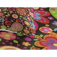 thumbnail image 3 of Ambesonne Groovy Quilted Coverlet 3 Pcs, Hippie Paisley Leaves, Queen Size, Multicolor, 3 of 4