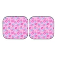 thumbnail image 7 of Disketp 2 Piece Pink Donuts Pattern Windshield Sunshades,Folding Windshield Sun Shade For Car Suv Trucks Sedan,Blocks Uv Rays Sun Visor Protector-Small, 7 of 7