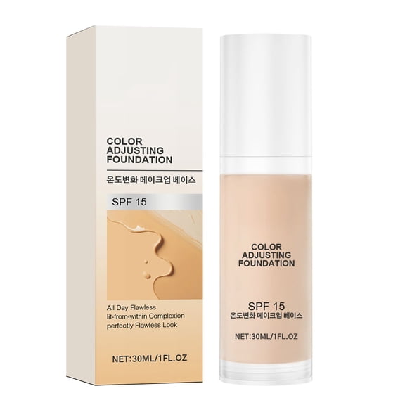 Light Foundation,Foundation For Oily Skin,Hydrating Foundation,Mature Skin Foundation Makeup,Make-up Discoloration Discoloration Make-up Can Hide Wrinkles And Fine Lines Cream(30ml/1fl.oz)