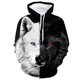 thumbnail image 2 of Sudadera con capucha para hombre de otoño con estampado de lobo animal, jersey estampado 3D, moda urbana, sudadera popular de manga larga de gran tamaño para hombre, 2 of 5