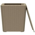 thumbnail image 5 of vidaXL Patio Table with Removable Lid Light Brown Polypropylene, 5 of 7