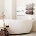 thumbnail image 4 of Sorbus Towel Holder For Bathroom Wall - 12 Level Wall Mounted Towel Rack Shelves For Rolled Bath Towels Washcloths Linen - Hanging Towel Racks For Bathroom Spa Salon Towel Storage Organizer, 4 of 5