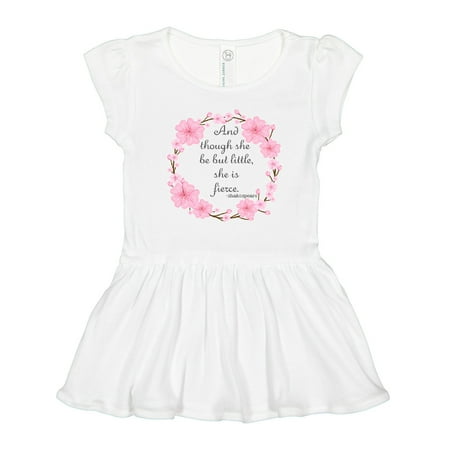 

Inktastic And Though She Be but Little She is Fierce Gift Toddler Girl Dress