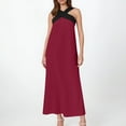 thumbnail image 6 of Women Cross Halter Neck Maxi Dress Trendy Summer Sleeveless Beach Long Dresses 2025 Fashion Clothes, 6 of 7