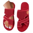 thumbnail image 2 of Orthopedic Sandals for Women - Mesh Flat Slippers Dressy Comfortable Flip Flops Wide Width Walking Summer Beach Vacation Shoes, 43, 2 of 6