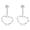 UE0483, variant on Elegant Rainbow Gemstones Earrings Secure Push Back Closure Sophisticated Alloy Day To Night Conversion Jewelry