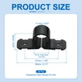 thumbnail image 2 of Uxcell Suspension Pipe Clamps Standard Tubing Supports for Pex Copper Pipe 1/2 Inch, 2 of 6
