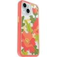 thumbnail image 4 of OtterBox iPhone 15, iPhone 14, and iPhone 13 Symmetry Series Clear Case - Quilted Poppies (Red), Snaps to MagSafe, Ultra-Sleek, Raised Edges Protect Camera & Screen, 4 of 10