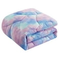 thumbnail image 4 of Room Revival Super Puffy Ombre Comforter Set, Pink/Purple Ombre, Twin, Polyester, 4 of 7