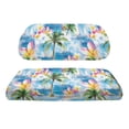 thumbnail image 2 of Pzuqiu Golf Car Seat Cover Set Easy to Install Polyester Cloth, Compatible with Golf Cart Outdoor, for Ezgo Club Car Precedent, Tropical Hawaiian Print, 2 of 10