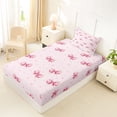 thumbnail image 4 of Erosebridal Cute Bowknot Kids Twin Sheet Sets, Triangle Abstract Bedding, 3-Piece, 4 of 5