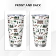thumbnail image 3 of Cauagu Camping Caravan 2 Pattern 20oz Tumbler,Stainless Steel Vacuum Insulated Tumbler with Lid Durable Insulated Coffee Mug Thermal Cup with Splash Proof Sliding Lid-Without Straw, 3 of 8