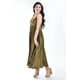 thumbnail image 5 of Vestido plisado con encanje Roman Fashion Juvenil Verde militar G, 5 of 6