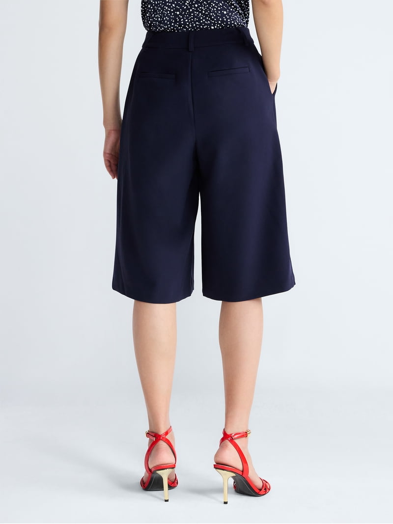 Devil Wears Prada Scoop Collection Women's High Rise Pleated