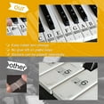 thumbnail image 3 of NOGIS Piano Keyboard Stickers for 88/61/54/49/37 Key, Bold Large Letter Piano Stickers for Learning, Removable Piano Keyboard Letters, Notes Label for Beginners and Kids, Black, 3 of 7