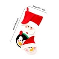 thumbnail image 3 of Zmeidao Christmas Stocking, Xmas Stockings with Santa Snowman Reindeer for Stairs Fireplace Hanging Xmas Home Decor, 3 of 3