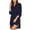 Navy, variant on XZNGL Long Sleeve Shirt Women Women Sexy Solid Slit Sunscreen Overall Long Sleeve V-Neck with Pocket Tops Blouse Bathing Suit Tops for Women Long Sleeve Dress Women