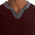 thumbnail image 5 of UAMVSH Mens Henley Long Sleeve Shirts Trendy Fall Lightweight Sweatshirts Casual Solid Color V Neck Slim Fit Pullover Tops(X-Large,Wine), 5 of 7