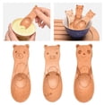 thumbnail image 6 of vnanda Smooth Surface Wooden Spoons 5pcs Wooden Spoons Safe Durable Child-friendly Cartoon Animal Design Perfect for Feeding Kids Wooden Spoons for Kids, 6 of 8