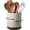 Grey, variant on Utensil Holder, 360° Rotating Extra Large Ceramic Kitchen Utensil Holder for Countertop, 7.3“ Cooking Utensil Crocks for Kitchen Counter with Rotatable Wooden Base, Farmhouse Decor, Dusty Blue