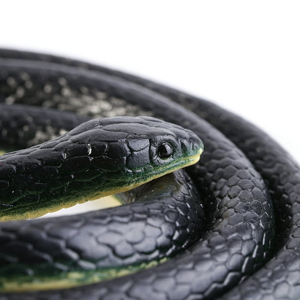 Serpientes de goma de juguete, 1 pieza de serpiente de goma realista de 130 cm de largo, serpiente de goma de juguete de funcionamiento suave