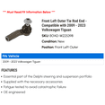 thumbnail image 2 of Front Left Outer Tie Rod End - Compatible with 2009 - 2023 Volkswagen Tiguan 2010 2011 2012 2013 2014 2015 2016 2017 2018 2019 2020 2021 2022, 2 of 2