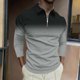 thumbnail image 4 of Suéteres de Manga Corta de los Hombres Top de Solapa / Camisa Diseño Deportivo Casual, Tela Suave Transpirable para el Uso Diario Al Aire Libre de Invierno, 4 of 5