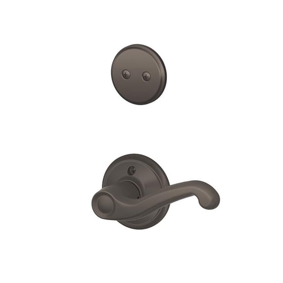 Schlage F94 FLA LH 613 Flair Lever Left Hand Inside Trim for Dummy Handleset - Oil-Rubbed Bronze