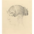 thumbnail image 3 of John Flaxman 12x13 Black Modern Framed Museum Art Print Titled - Head of a Woman (Theresa Turner), 3 of 5