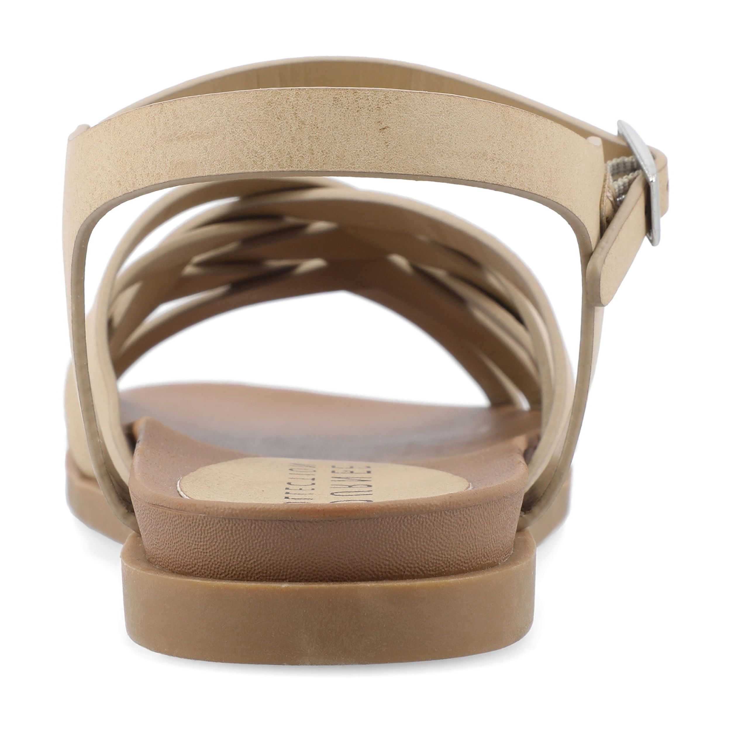 Journee Womens Kimmie Ankle Strap Flat Sandals