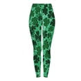 thumbnail image 3 of Hvot&aat Women's St. Patrick's Day Leggings Shamrock Stretchy Tights Yoga Pants Sports Fitness Peach Hip Stretch Pants, 3 of 7