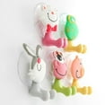 thumbnail image 5 of Farfi Cute Animal Silicone Toothbrush Holder Bathroom Wall Hanger Sucker Hook Stand (Cow), 5 of 13