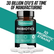 PhiNaturals Probiotic Supplement for Adults (pack of 3) | Daily Digestive Health Support for Men & Women | Gut Health & Immune Support Capsules