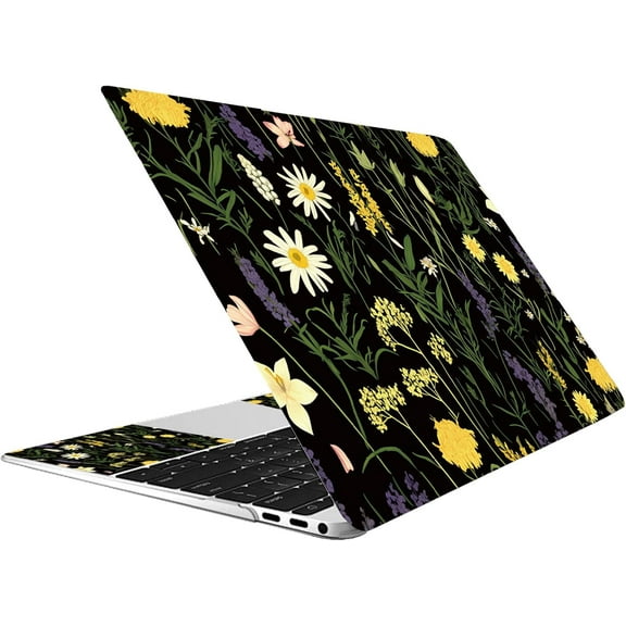 Flowers Plants Laptop Skin Sticker Decal Netbook Skin Sticker Notebook Art Decal 12" 13" 13.3" 14" 15" 15.4" 15.6 Waterproof Scratchproof Removable Easy to Apply Mixed Color
