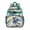 Blue-green-3, variant on Botanical Jungle Leaves Travel Backpack - Waterproof Lightweight Daypack for Students