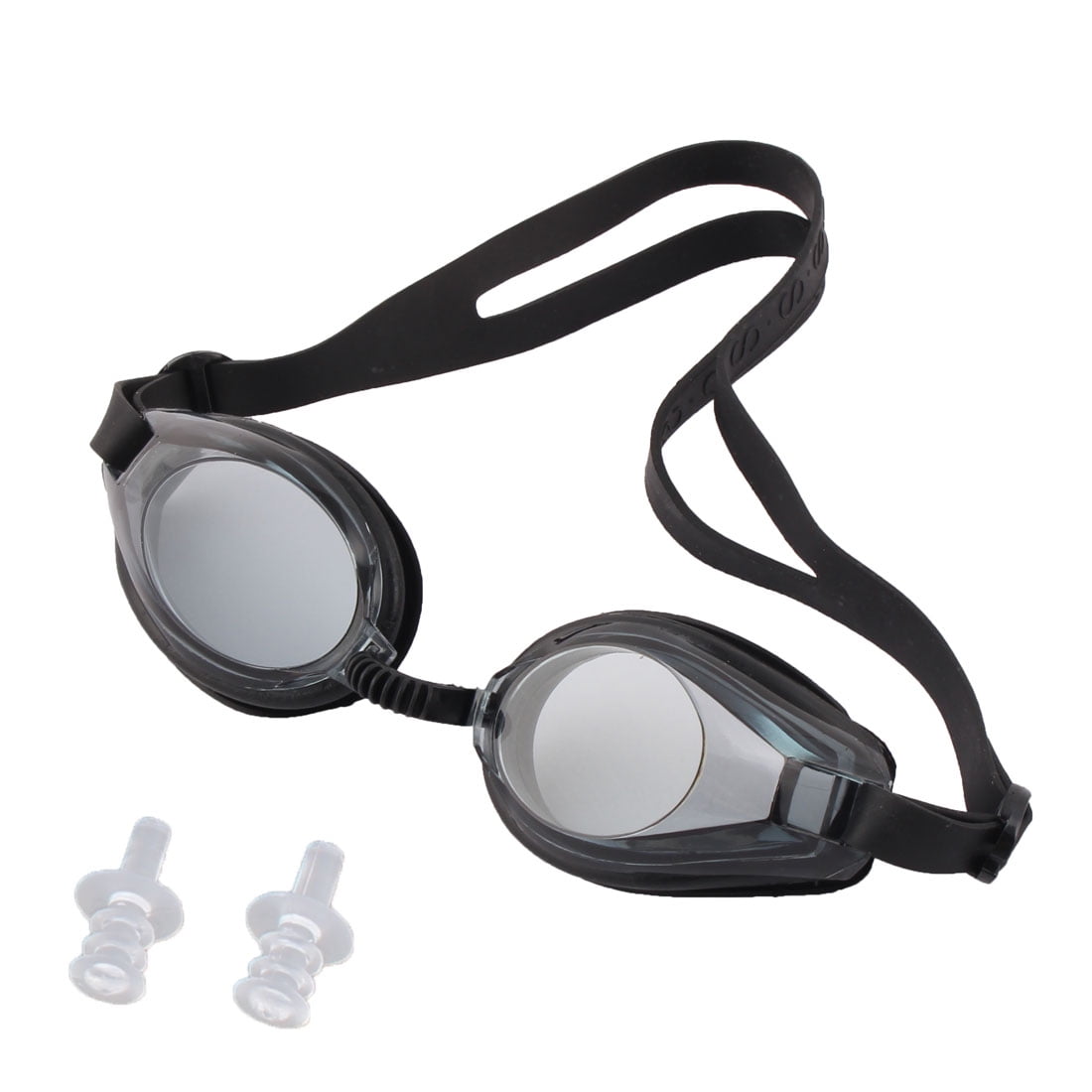 Unique Bargains Swimming Sports Aquafitness UV Protected Clear Swim Goggles w Ear Plugs For Kids by