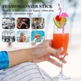 thumbnail image 3 of 12Pcs Plastic Cocktail Stirrers Flamingo Shaped Stirring Sticks Beverage Juice Mixing Sticks, 3 of 3