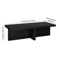 thumbnail image 6 of Evelyn&Zoe Elna 54" Wide Rectangular Coffee Table, Black Grain, 6 of 8