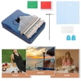 thumbnail image 4 of BRIGHTFUFU 1 set thumb piano portátil kalimba 21 llaves mano piano instrumento musical (azul), 4 of 8